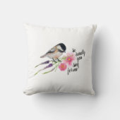 《鳥》アメリカゴガラアート引用文 クッション (正面)