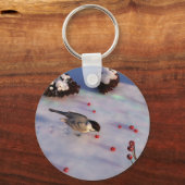 《鳥》アメリカゴガラウィンターキーチェーン キーホルダー (正面)