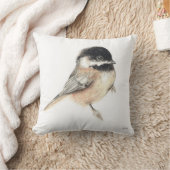 《鳥》アメリカゴガラウォーターカラーアート クッション (ブランケット)