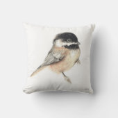 《鳥》アメリカゴガラウォーターカラーアート クッション (正面)