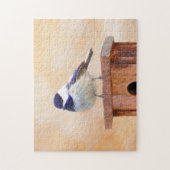 《鳥》アメリカゴガラオン絵画バードハウスオリジナルバードアート ジグソーパズル (縦)