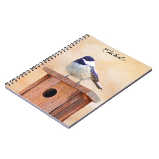 《鳥》アメリカゴガラオン絵画バードハウスオリジナルバードアート ノートブック (左側)