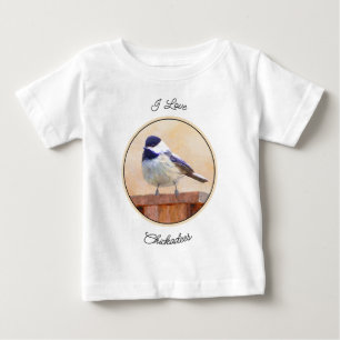 《鳥》アメリカゴガラオン絵画バードハウスオリジナルバードアート ベビーTシャツ