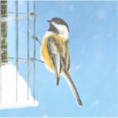《鳥》アメリカゴガラオン絵画フィーダー – Bird Artオリジナル シール (正面)
