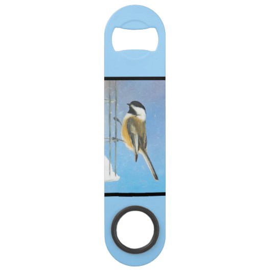 《鳥》アメリカゴガラオン絵画フィーダー – Bird Artオリジナル スピード栓抜き (裏面)