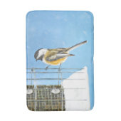 《鳥》アメリカゴガラオン絵画フィーダー – Bird Artオリジナル バスマット (正面縦)