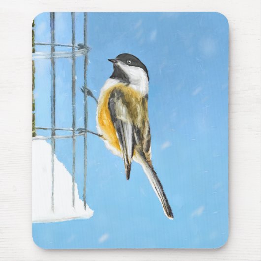 《鳥》アメリカゴガラオン絵画フィーダー – Bird Artオリジナル マウスパッド (正面)