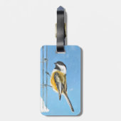 《鳥》アメリカゴガラオン絵画フィーダー – Bird Artオリジナル ラゲッジタグ (裏面縦)
