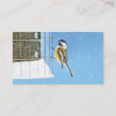 《鳥》アメリカゴガラオン絵画フィーダー – Bird Artオリジナル 名刺 (裏面)