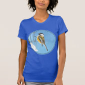 《鳥》アメリカゴガラオン絵画フィーダー – Bird Artオリジナル Tシャツ (正面)