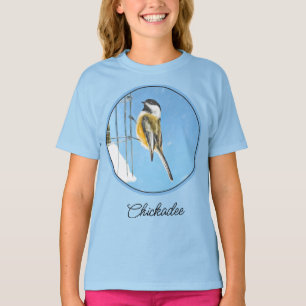 《鳥》アメリカゴガラオン絵画フィーダー – Bird Art Tオリジナル Tシャツ