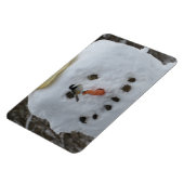 《鳥》アメリカゴガラオン雪だるまニンジン鼻 マグネット (左側)