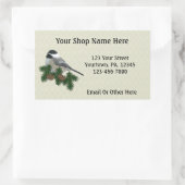 《鳥》アメリカゴガラカスタムビジネステッカー 長方形シール (バッグ)