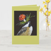 《鳥》アメリカゴガラカード（ブライスカード） カード (黄色い花)