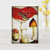 《鳥》アメリカゴガラキノコグリーティングカード カード (黄色い花)