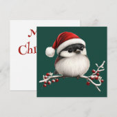 《鳥》アメリカゴガラクリスマスグリーティングカード シーズンカード (正面/裏面)