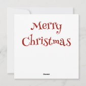 《鳥》アメリカゴガラクリスマスグリーティングカード シーズンカード (裏面)