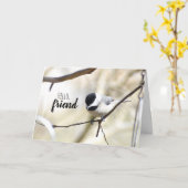 《鳥》アメリカゴガラグリーティングカード カード (黄色い花)