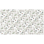 《鳥》アメリカゴガラバーズベリー&ピネコーンウォーター色 テーブルクロス (正面(横))