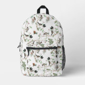 《鳥》アメリカゴガラバーズベリー&ピネコーンウォーター色 プリントバックパック (正面)