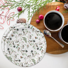 《鳥》アメリカゴガラバーズベリー&ピネコーンウォーター色 ペーパープレート