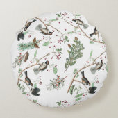 《鳥》アメリカゴガラバーズベリー&ピネコーンウォーター色 ラウンドクッション (裏面)