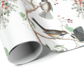 《鳥》アメリカゴガラバーズベリー&ピネコーンウォーター色 ラッピングペーパー (ロールコーナー)