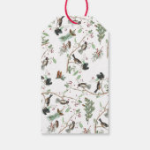 《鳥》アメリカゴガラバーズベリー&ピネコーンクリスマス ギフトタグ (裏面)