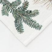 《鳥》アメリカゴガラバードエバーグリーンメリークリスマスフランスの フリースブランケット (角)