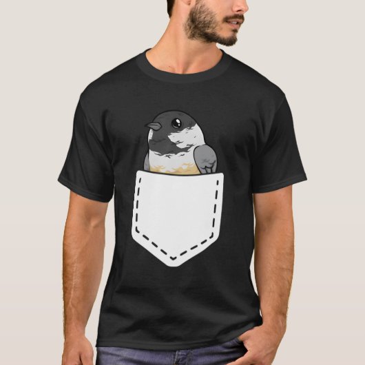 《鳥》アメリカゴガラバードポケット野鳥観察 Tシャツ (正面)