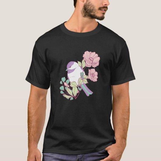 《鳥》アメリカゴガラバード自然恋人野鳥観察ギフト Tシャツ (正面)