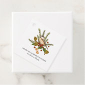 《鳥》アメリカゴガラパインブランチホリークリスマスギフト フェイバータグ (インサイチュ)