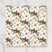 《鳥》アメリカゴガラパインブランチホリークリスマスギフト フェイバータグ (裏面)