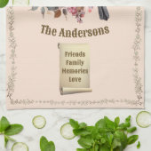 《鳥》アメリカゴガラパーソナライズされたホームスイートホーム キッチンタオル (折り畳み)