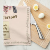 《鳥》アメリカゴガラパーソナライズされたホームスイートホーム キッチンタオル (四つ折り)