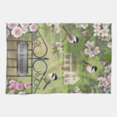 《鳥》アメリカゴガラフラワーズファームハビクトリアンウス キッチンタオル (横)