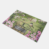 《鳥》アメリカゴガラフラワーズファームハビクトリアンウス ドアマット (アングル)