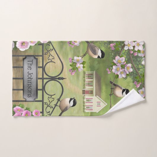 《鳥》アメリカゴガラフラワーズファームハビクトリアンウス バスタオルセット (ハンドタオル)