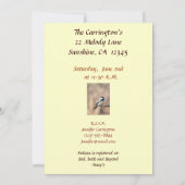 《鳥》アメリカゴガラブライダルシャワー 招待状 (裏面)