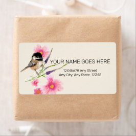 《鳥》アメリカゴガラブラックのキャップ付きアートラベル ラベル