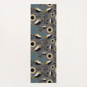 《鳥》アメリカゴガラブラックキャッピング鳥の果実の花 ヨガマット (裏面)