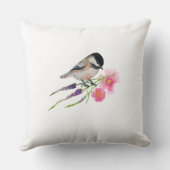 《鳥》アメリカゴガラブラックキャップアート クッション (裏面)