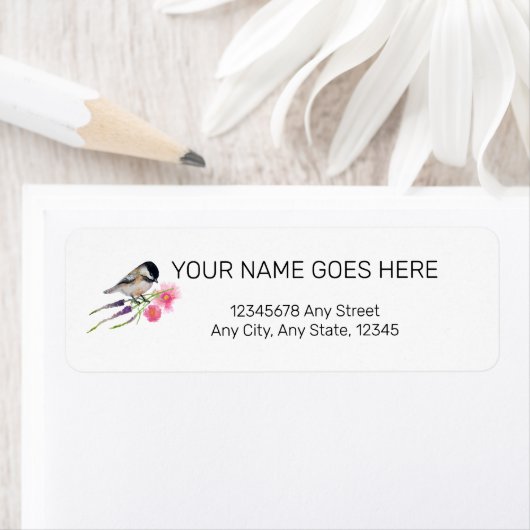 《鳥》アメリカゴガラブラックキャップアート ラベル (インサイチュ)