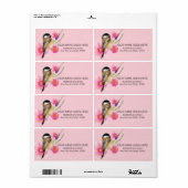 《鳥》アメリカゴガラブラックキャップ水彩アートラベル ラベル (フルシート)