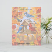 《鳥》アメリカゴガラブルーバード(鳥)ショウジョウコウカンチョウジェイ秋の鳥フィーダ (スタンド正面)