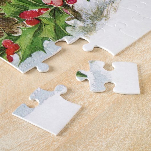 《鳥》アメリカゴガラブンニースホリークリスマスクリスマス ジグソーパズル (側面)