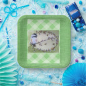 《鳥》アメリカゴガラプッシウィローミツバチ ペーパープレート (パーティー)