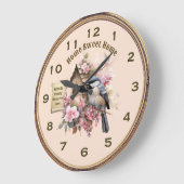《鳥》アメリカゴガラホームスイートホームキッチンクロック ラージ壁時計 (傾斜)