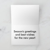 《鳥》アメリカゴガララージプリントクリスマスカード シーズンカード (内部)