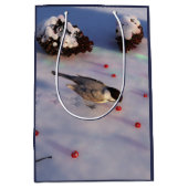 《鳥》アメリカゴガラ冬抱き枕 ミディアムペーパーバッグ (正面)